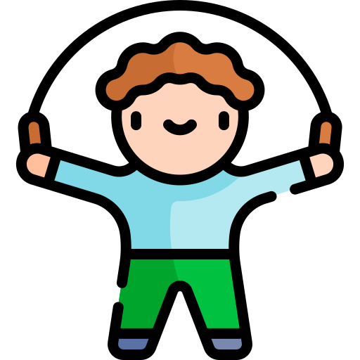 a man holding a jump rope with straight arms