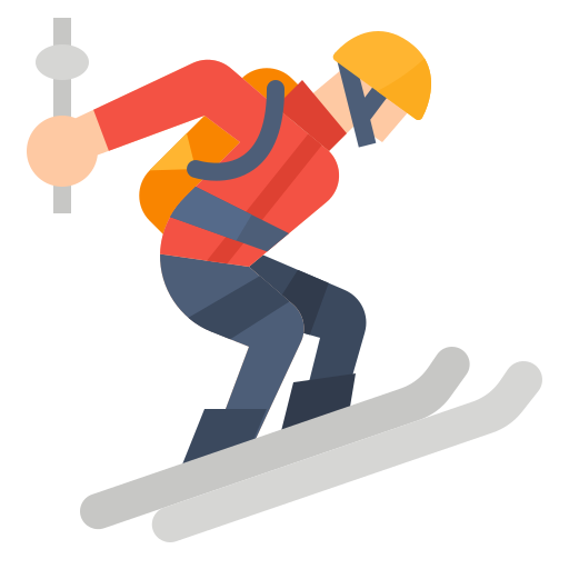 a skier in the mountains