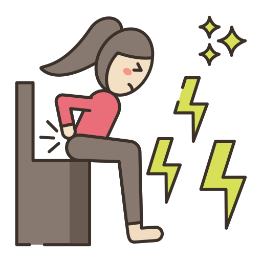 woman with back pain