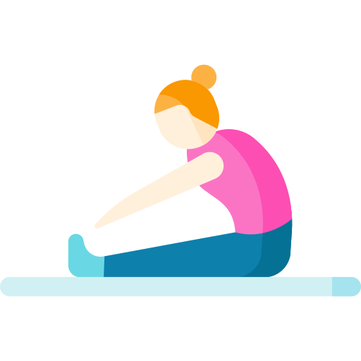 athlete performing leg stretches